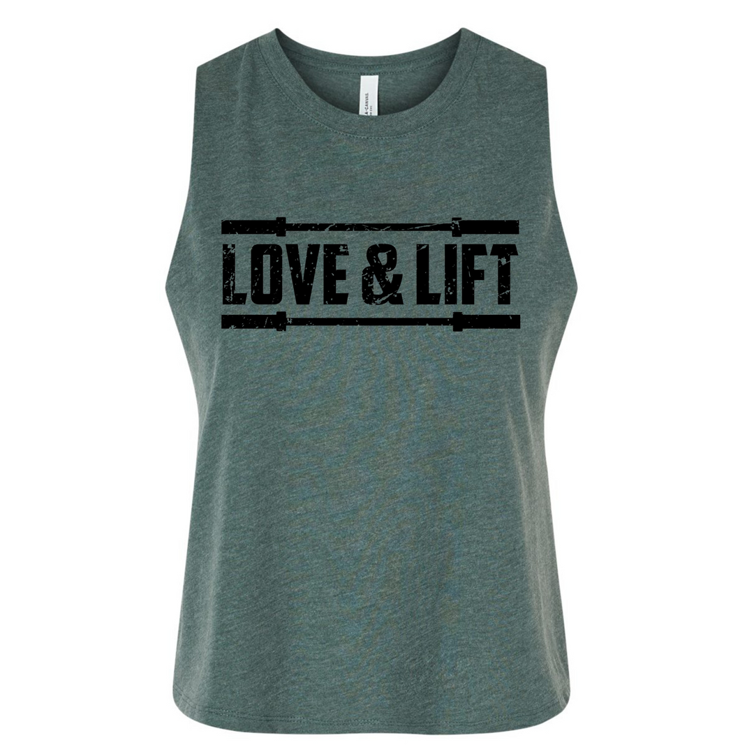 Love & Lift Barbells Cropped Tank (3 styles)
