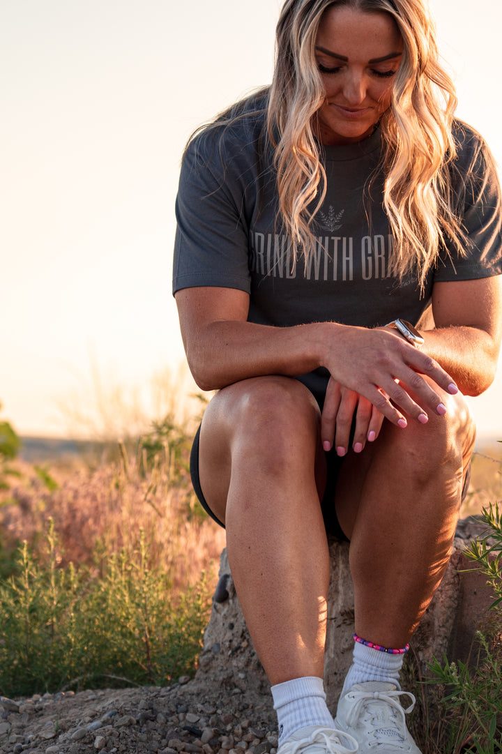 Grind with Grace Cropped Tee