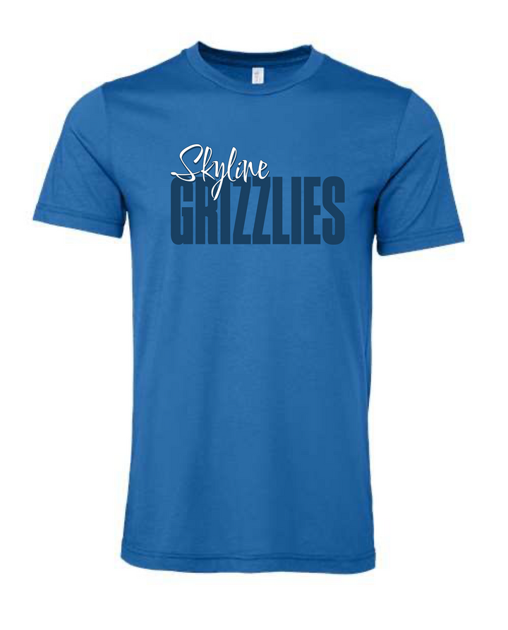 Skyline Grizzlies Script Student Tee