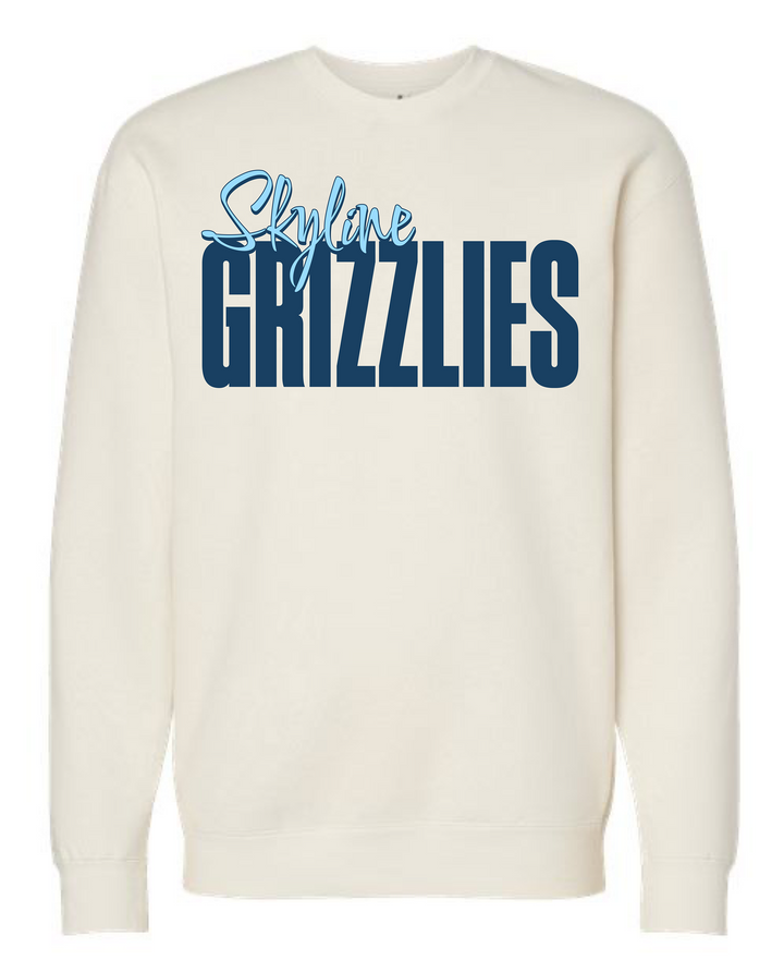 Skyline Grizzlies Script Crewneck Sweatshirt
