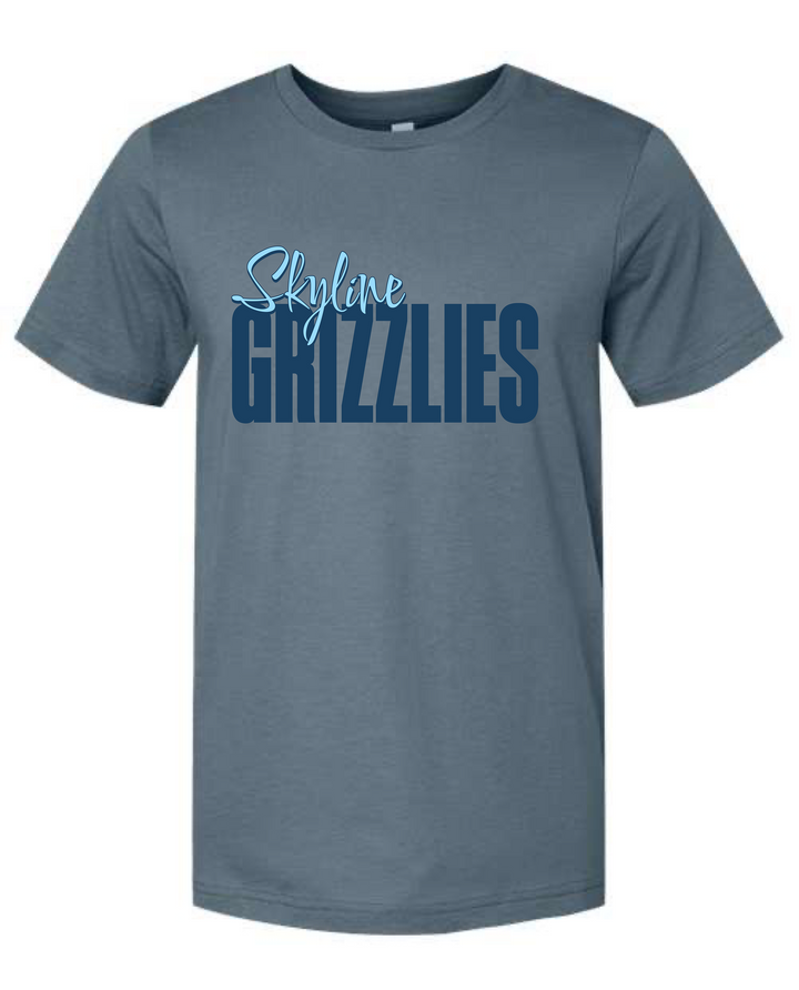 Skyline Grizzlies Script Student Tee