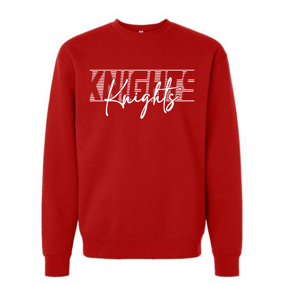 Hillcrest Knights Script Crewneck