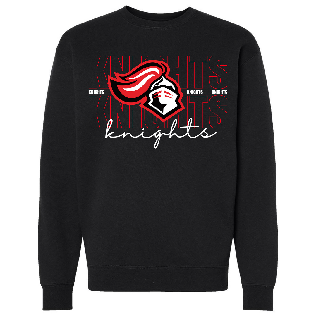 Hillcrest Knights Script Crewneck