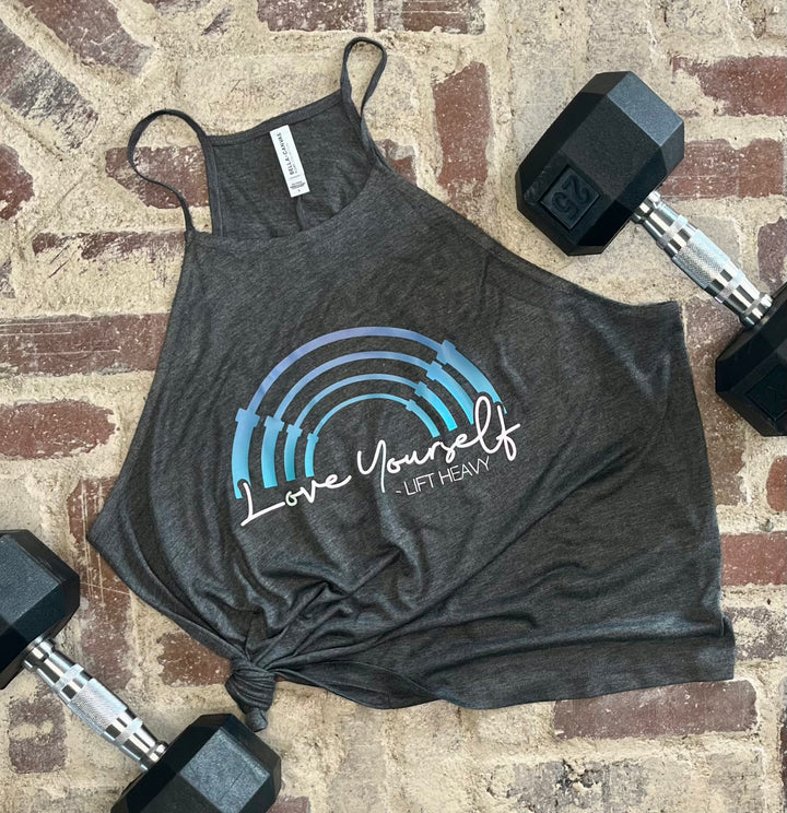Love &amp; Lift Rainbow High Neck Tank