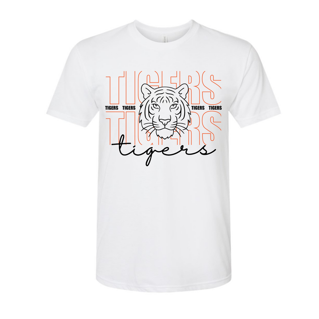 Tigers Stacked Graphic Tee