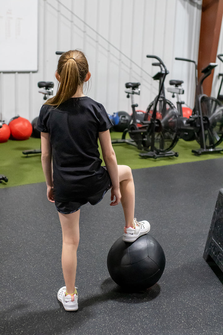 Youth Barbell Flag Tee